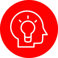 Learning Vector Line White Circle Red