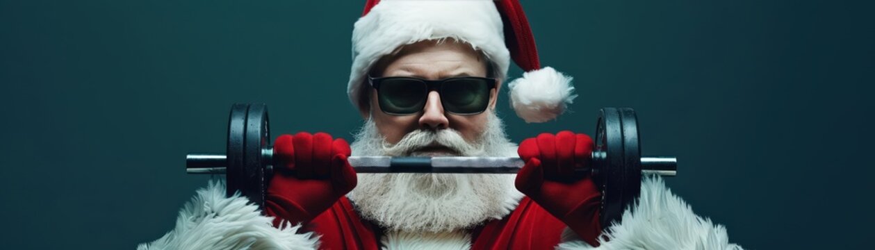 Santa's workout routine for chimney fitness