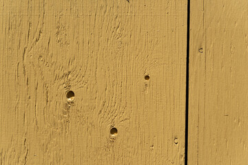 painted plywood hoarding wall outside