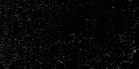 Abstract old wall surface on black background textrue with white scratches and crackes. Dust and scratches design decorate the floor tiles and home. Vintage grunge scratched background, overley,