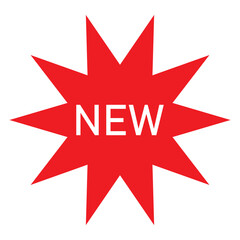 Obraz premium New feature or product badge flat icon for apps and websites. New feature or product badge flat icon for apps and websites. vector illustration. EPS 10/AI