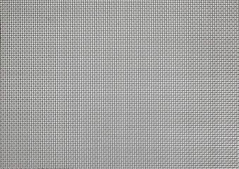 Stainless steel fine wire mesh sheet  closeup on a white background