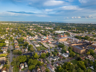 Cleveland aerial skyline