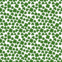 Shamrock and Green Clover Leaf Pattern | Modern Minimalistic Design