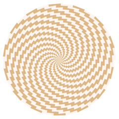 Fototapeta premium An abstract retro psychedelic spiral shape design element.