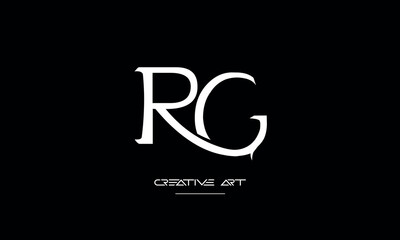 GR, RG, G, R abstract letters logo monogram