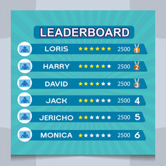 Obraz premium game leaderboard with abstract background 