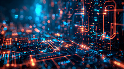 Obraz premium masthead background image on cybersecurity theme