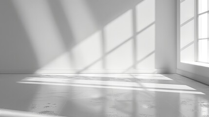 Obraz premium Window light in the room background illustration generated by ai