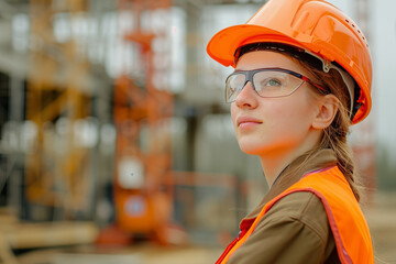 The girl is a construction engineer.