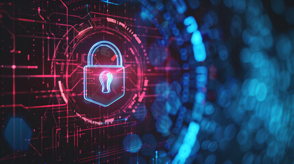 Obraz premium masthead background image on cybersecurity theme