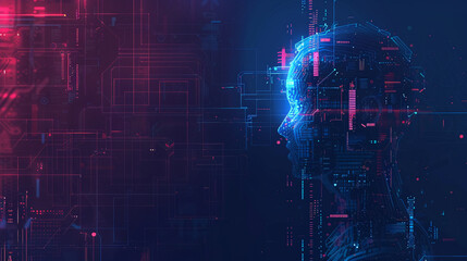 Obraz premium masthead background image on cybersecurity theme