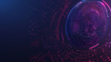 Obraz premium masthead background image on cybersecurity theme