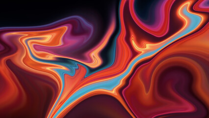 4K abstract blend of colors. contemporary texture with blur. mesh with a fluid gradient. abstract background with waves. bright, fluid color flow.