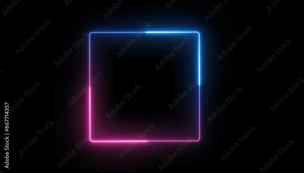 Canvas Prints square rectangle picture frame with two tone