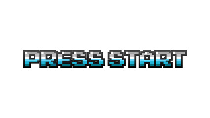 Press start text message screen