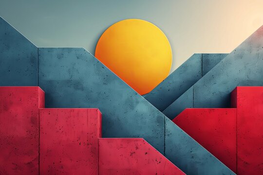 A minimalist flat featuring a background wallpaper with a theme of straight lines. The composition is clean and structured, emphasizing simplicity and modernity, making it