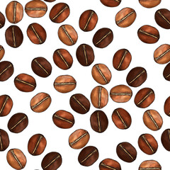 Brewed Beauty: Coffee Beans Pattern