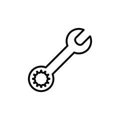 Wrench Icon Set Mechanical Tool Illustrations for Repair and Maintenance Projects