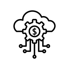 Fintech Industry Icon Set Financial Technology Illustrations for Business and Innovation