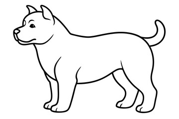 a cute dog silhouette vector illustration