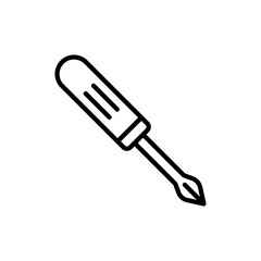 Screwdriver Icon Set Tool Illustrations for DIY and Mechanical Projects