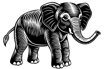 baby-elephant silhouette vector illustration