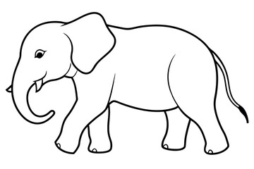 baby-elephant silhouette vector illustration