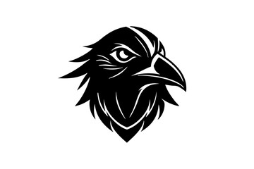  bird face logo silhouette vector illustration
