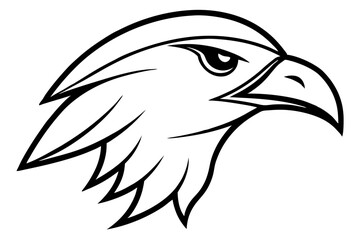  bird face logo silhouette vector illustration