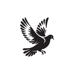 Fototapeta premium Flying dove Vector illustration