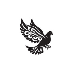 Flying dove  Vector illustration