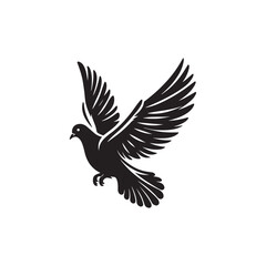 Fototapeta premium Flying dove Vector illustration