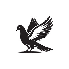 Fototapeta premium Flying dove Vector illustration