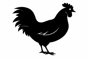 Rooster and chicken, Hen vector illustration, chicken silhouette, Hen silhouette isolated vector Illustration, png, Chicken icon