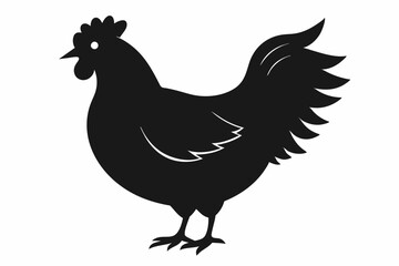 Rooster and chicken, Hen vector illustration, chicken silhouette, Hen silhouette isolated vector Illustration, png, Chicken icon