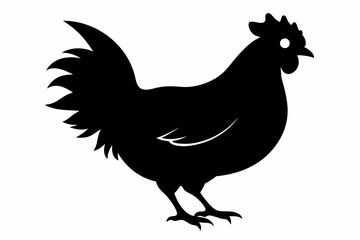 Rooster and chicken, Hen vector illustration, chicken silhouette, Hen silhouette isolated vector Illustration, png, Chicken icon