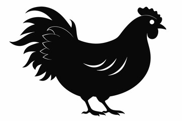 Rooster and chicken, Hen vector illustration, chicken silhouette, Hen silhouette isolated vector Illustration, png, Chicken icon