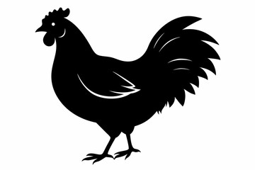 Rooster and chicken, Hen vector illustration, chicken silhouette, Hen silhouette isolated vector Illustration, png, Chicken icon