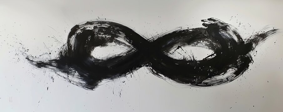 A single brushstroke that captures the essence of an emotion or concept, conveying powerful messages through minimalist expression.