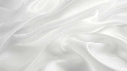 Obraz premium Soft white silk fabric with gentle, flowing folds, offering a seamless and luxurious texture