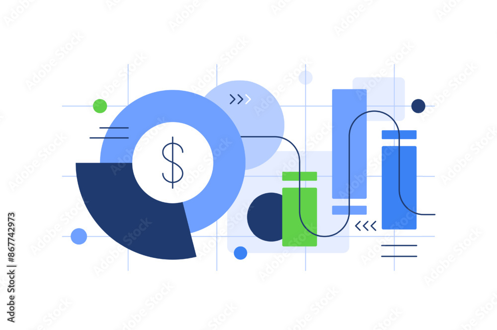 Poster data science and big data, analysis,infographic element,digital data processing