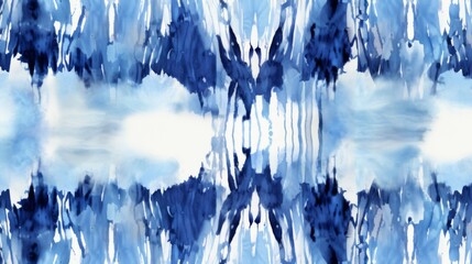 An abstract vertical pattern featuring blue and white watercolor streaks, ideal for adding an artistic touch to various design projects or surroundings.