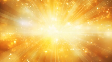 A captivating abstract image featuring a burst of golden light, radiating outward with bright intensity, creating a visually stunning and luminous effect.