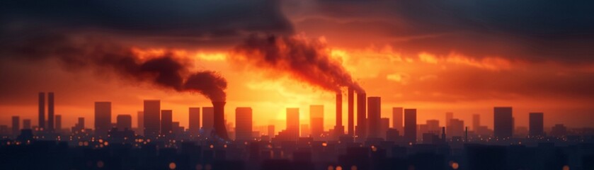 Fototapeta premium Bankers prioritizing profit over environmental sustainability, photorealistic, dystopian style