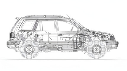 Sketch of an SUV Vehicle Concept