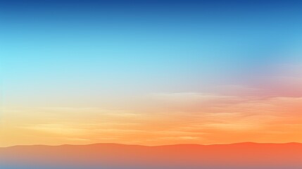 Obraz premium A stunning image of a colorful gradient sky at sunrise, blending shades of orange, pink, and blue, capturing the beauty and tranquility of early morning.