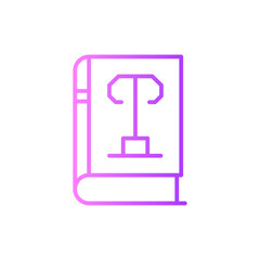 law book gradient icon