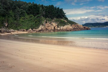 Scenic view of Xilloi beach with clear waters in Spain