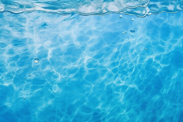 Obraz premium Processed collage of blue water waves texture in sunlight. Background for banner, backdrop